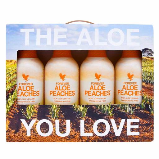 4er-Pack Forever Aloe Peaches